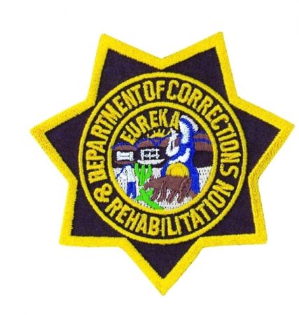 CALIFORNIA DEPT. OF CORRECTIONS & REHABILITATION - Soft Badge Star